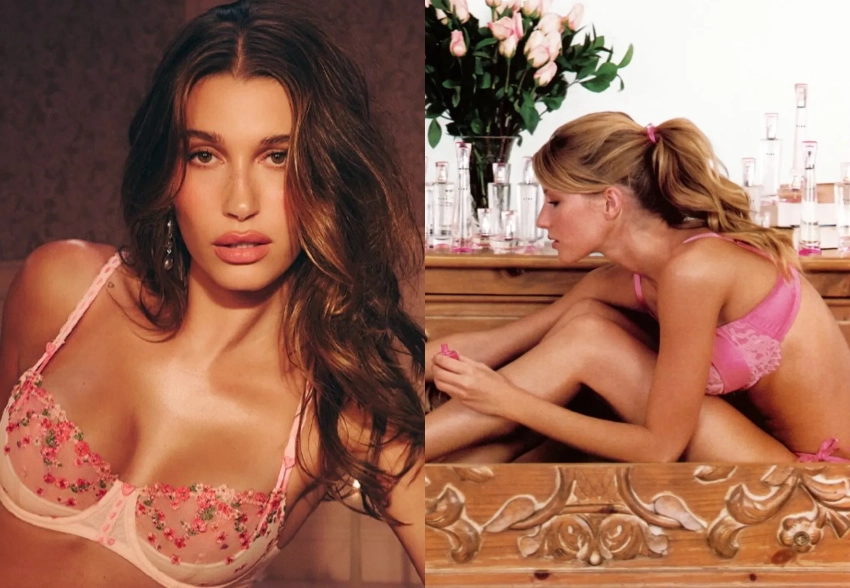 25 лет спустя: Хейли Бибер повторила образ Жизель Бундхен в съёмке для Victoria's Secret